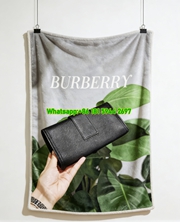 Burberry Wallet Print Flannel Sofa Throw Blanket B205